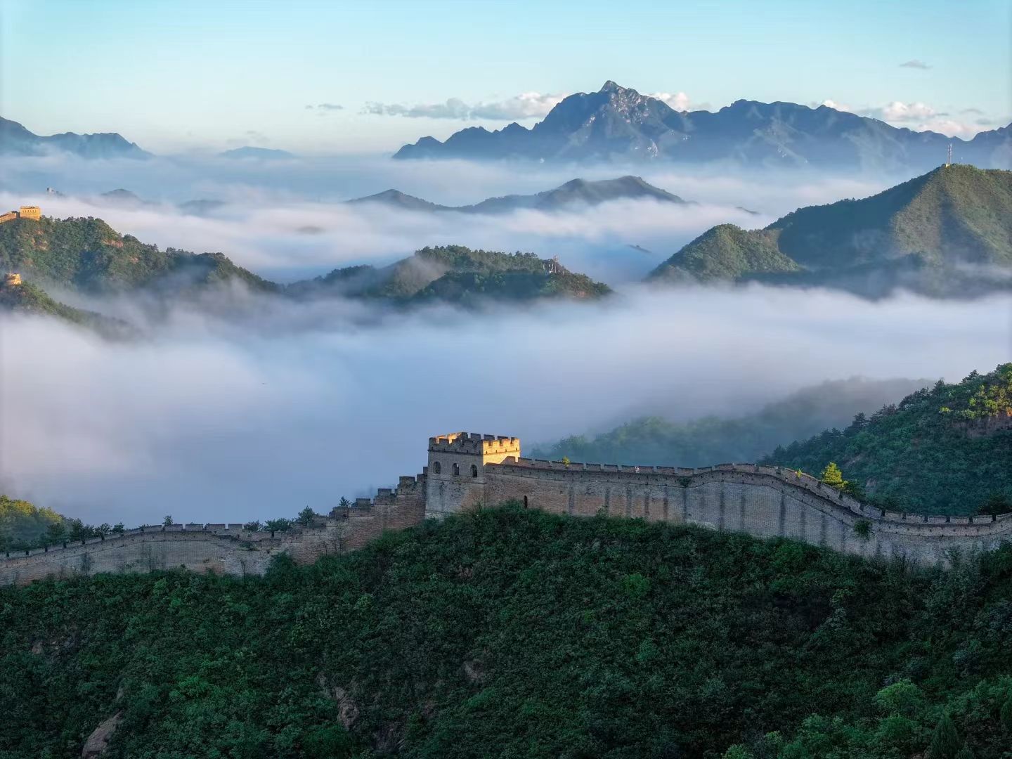 The Great Wall at sunset