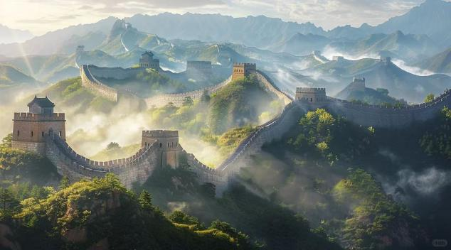 The Great Wall at sunset